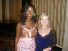 Maimah Karmo with Hilary Barbour