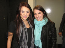 Miley Cyrus with Sarah Fraser