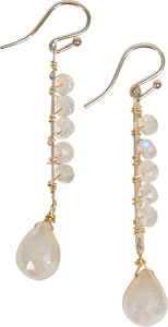 Moonstone Raindrop Earrings